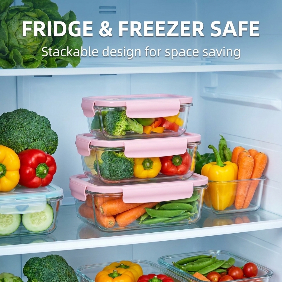 High Borosilicate Glass Lunch  - Meal Prep Glass Containers Oven Safe reseña y precio