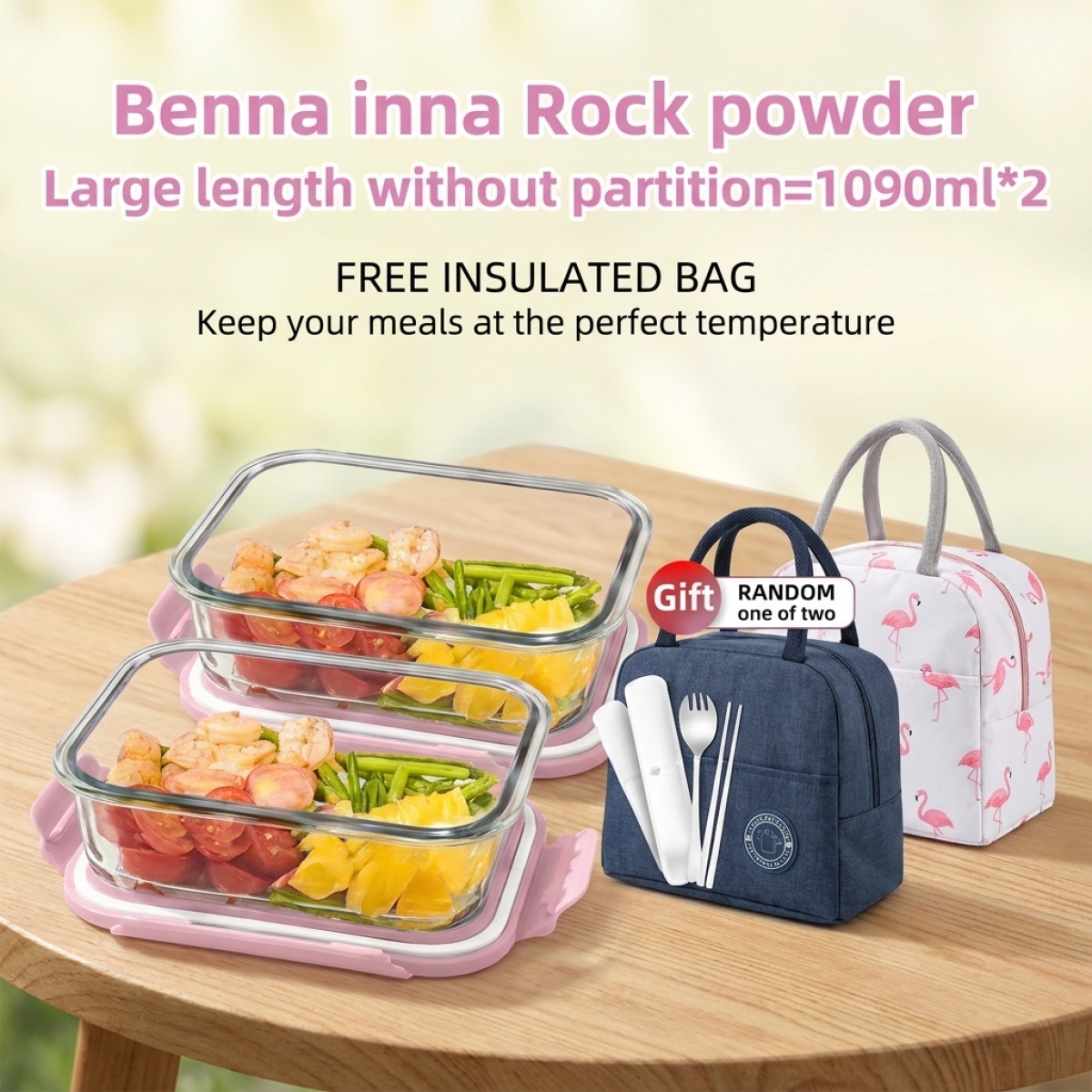High Borosilicate Glass Lunch  - Meal Prep Glass Containers Oven Safe reseña y precio