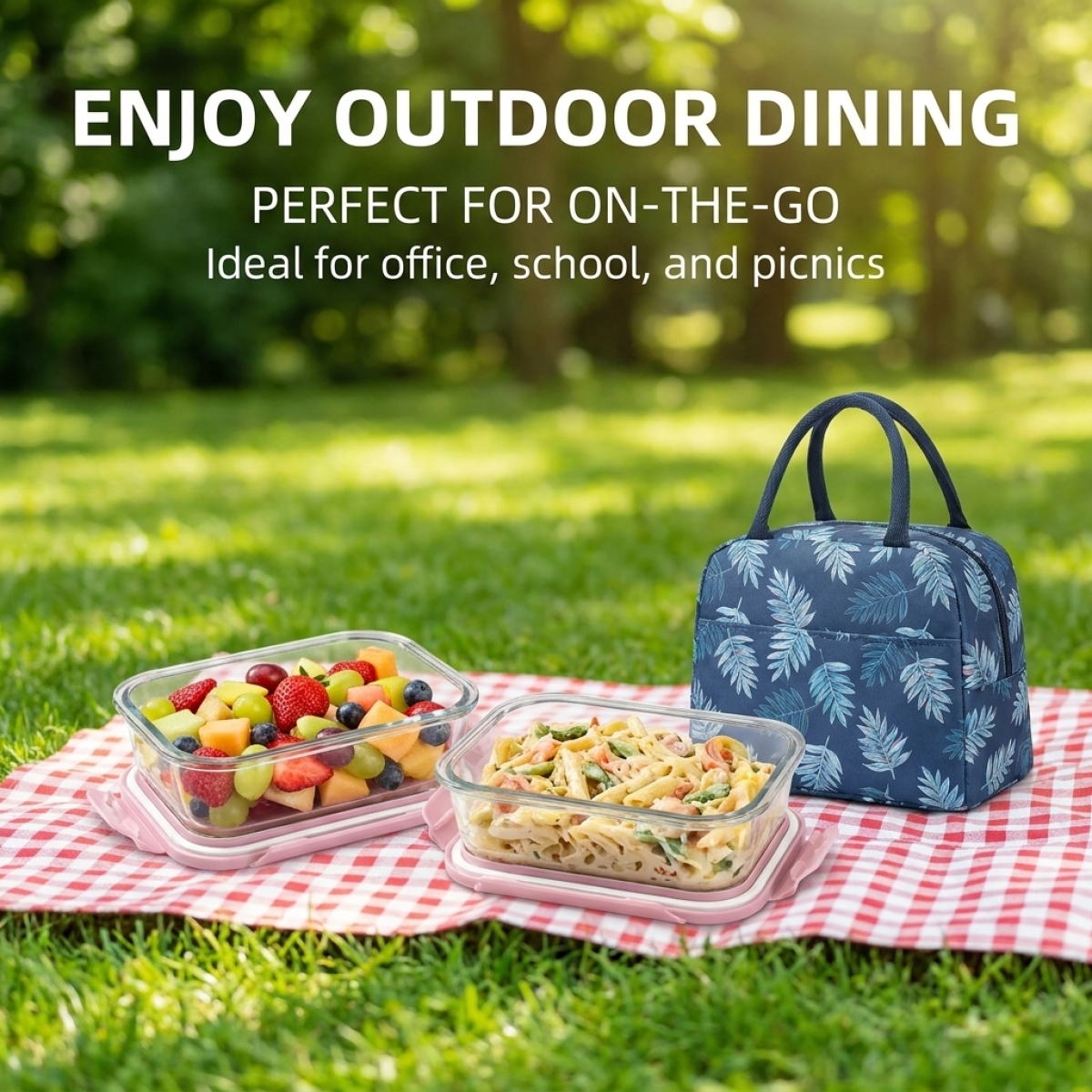 High Borosilicate Glass Lunch  - Meal Prep Glass Containers Oven Safe reseña y precio