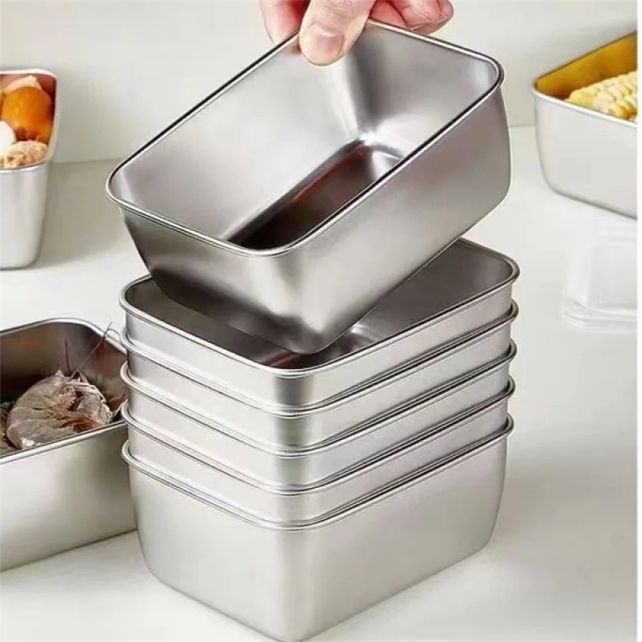 1/3/5pcs Stainless Steel Food  - Stainless Bento Box reseña y precio
