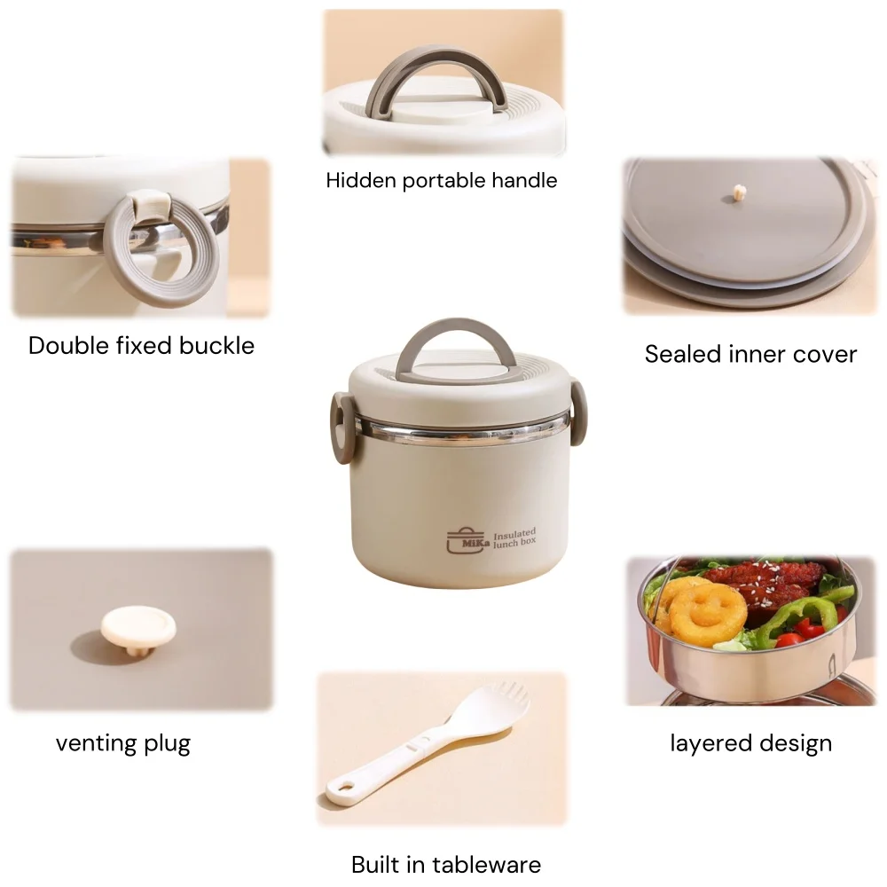 Stainless Thermal Insulation B - Stainless Bento Box reseña y precio