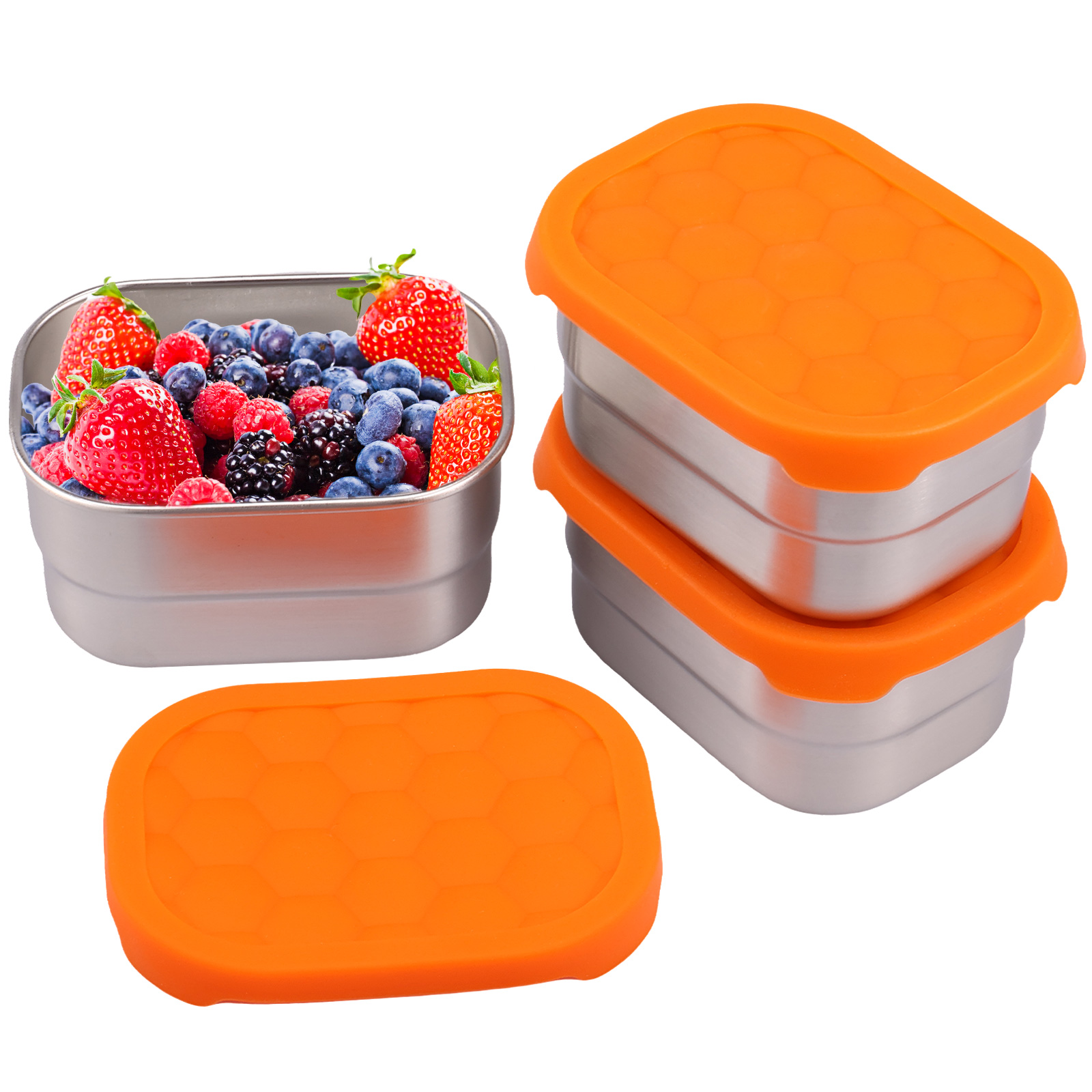 3Pcs Portable 304 Stainless St - Stainless Bento Box reseña y precio