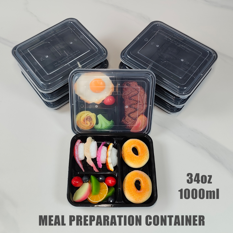 3-Compartment 34 Oz/1000 Ml, 1 - Meal Prep Gym reseña y precio