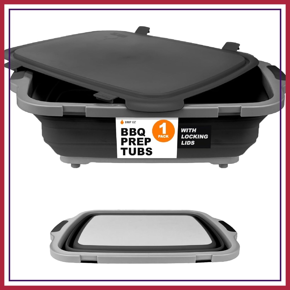 Collapsible BBQ Prep Tub XL -  - Meal Prep Cutting reseña y precio